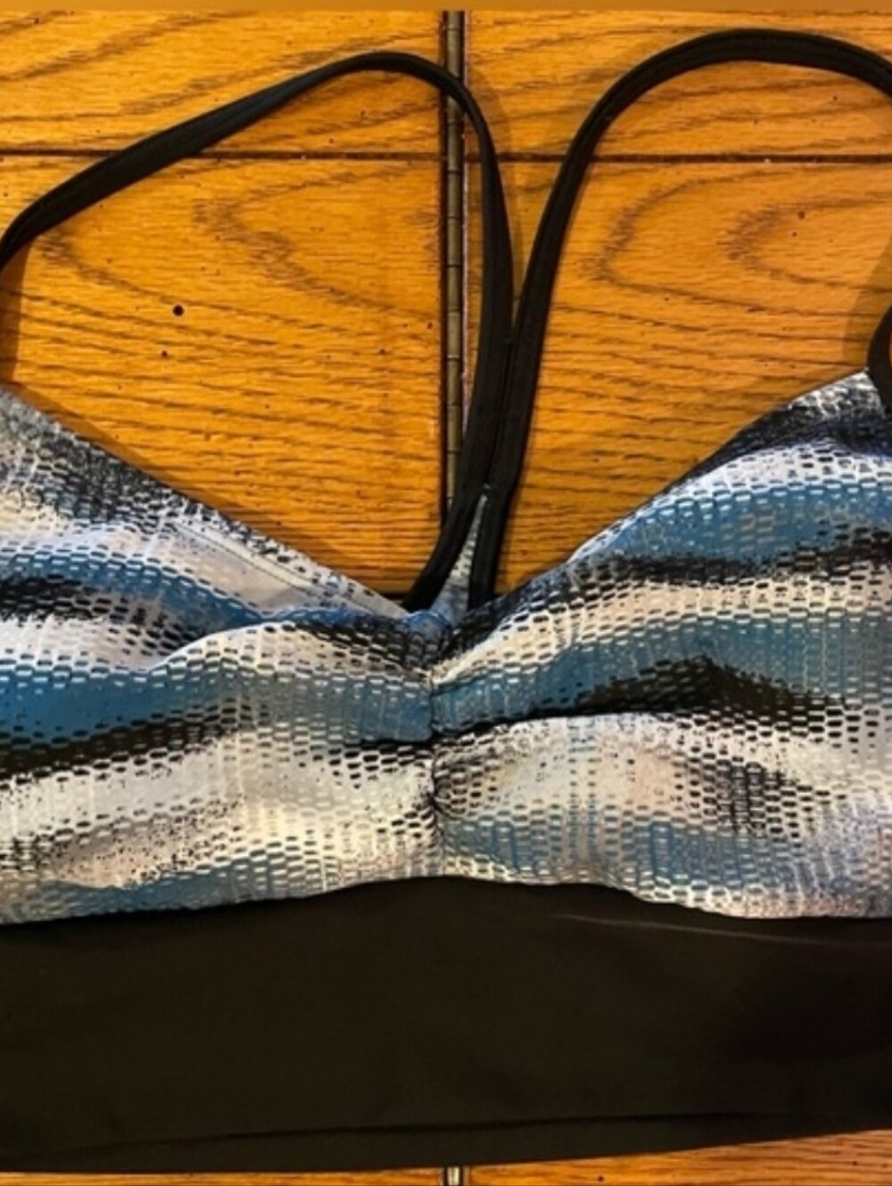GUC Nike racerback swim top, size large, multi color